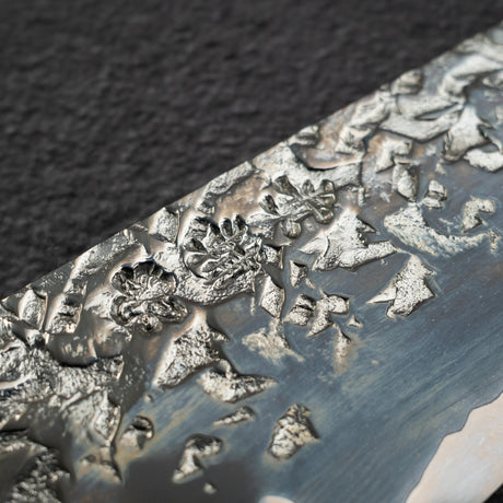 貴輔 x 新國 ATS34 文化刀 鎚目 鏡面 霞 處理 180mm w 刀套