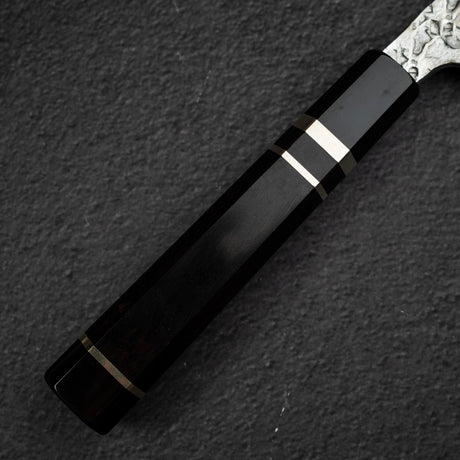 貴輔 x 新國 ATS34 文化刀 鎚目 鏡面 霞 處理 180mm w 刀套