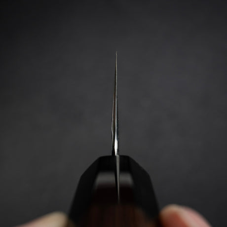 貴輔 x 新國 ATS34 切付 牛刀 鎚目 鏡面 霞 210mm w 刀套