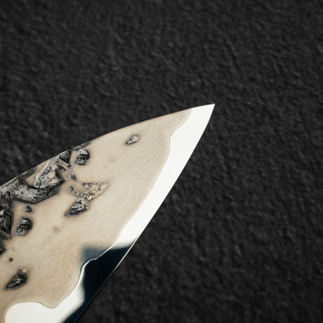 貴輔 x 新國 ATS34 牛刀 鎚目 鏡面 霞 210mm w 刀套