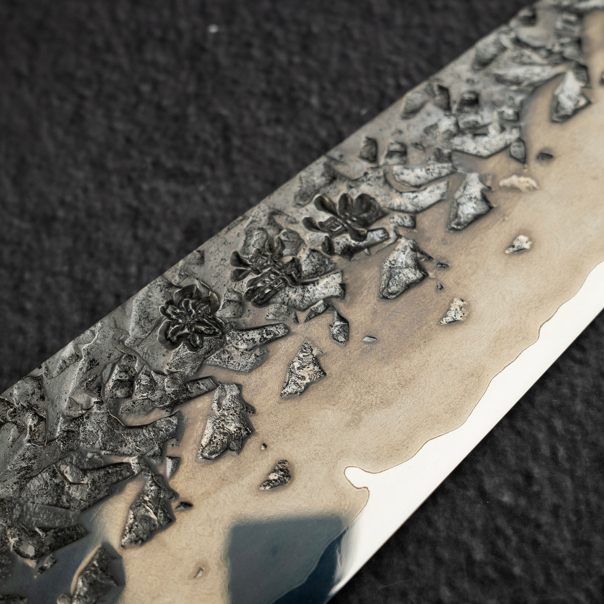 貴輔 x 新國 ATS34 牛刀 鎚目 鏡面 霞 210mm w 刀套