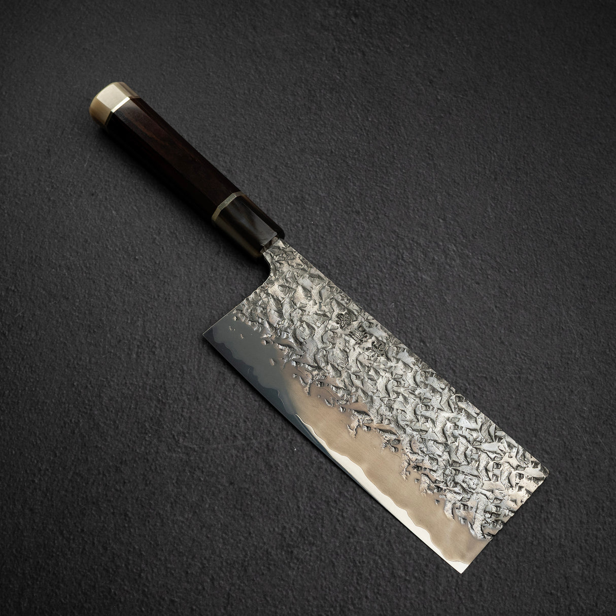 貴輔 x 新國 ATS34 中華包丁 鎚目 鏡面 霞 處理 180mm w 刀套