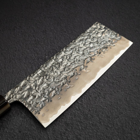 貴輔 x 新國 ATS34 中華包丁 鎚目 鏡面 霞 處理 180mm w 刀套