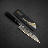 貴輔 x 新國 ATS34 小刀 / 蔬果刀 鎚目 鏡面 霞 處理 180mm w 刀套