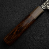 Takeshi Saji SG2 Black Damascus Nakiri 180mm Ironwood Handle Wenge Saya