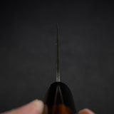 Takeshi Saji SG2 Black Damascus Nakiri 180mm Ironwood Handle Wenge Saya