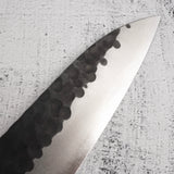昌景小石 AS 牛刀 210mm 青鋼超級 黑打槌目 K&S 愛心型鐵木手柄