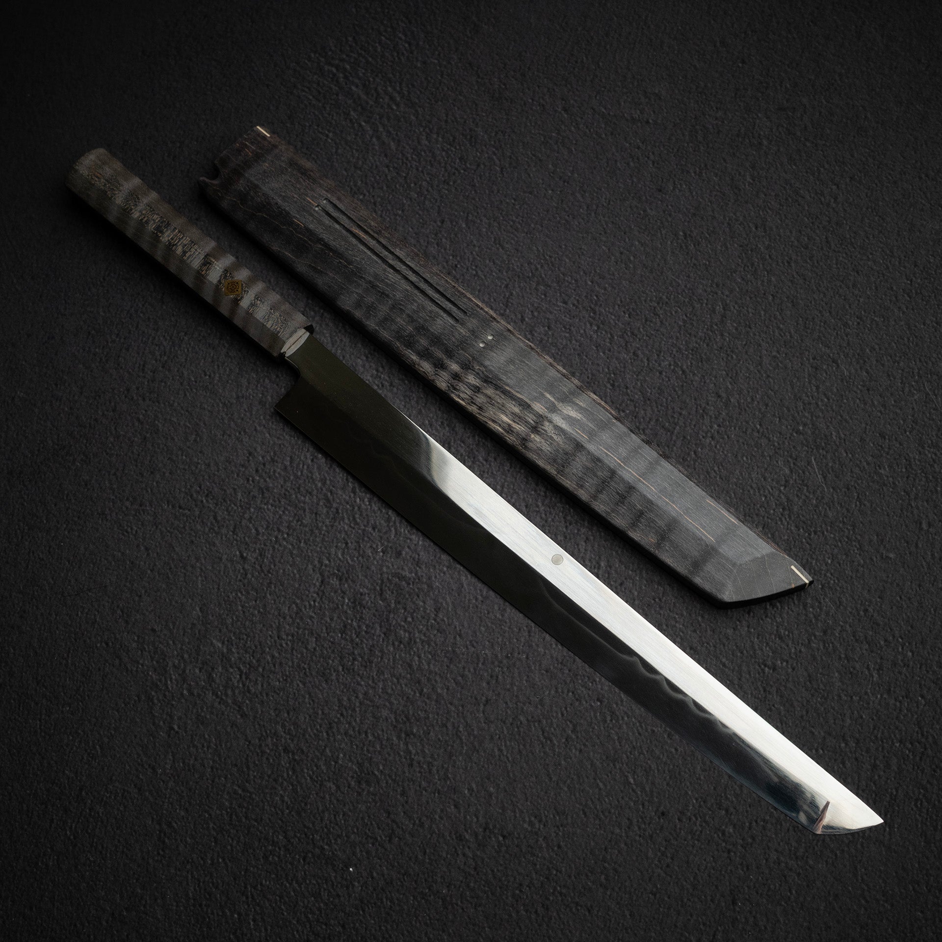 特殊木材: 池田美和白鋼一號水本燒先丸蛸引330mm 富士山刃紋– Knives
