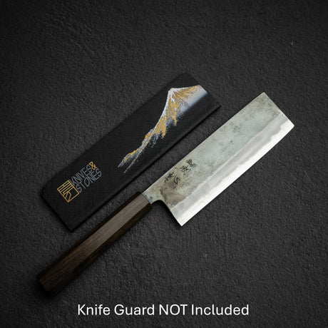 Motokyuuichi Kurosagi AS KU 菜切 165mm 初心製 黑色恰恰木手柄