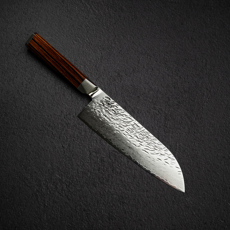 Ono 涼風 SG2鋼 / SG2粉末高速鋼 鎚目 大馬士革 三德刀 180mm