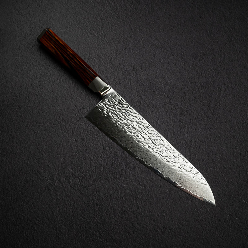 Ono 涼風 SG2鋼 / SG2粉末高速鋼 大馬士革 牛刀 210mm 鎚目 西式