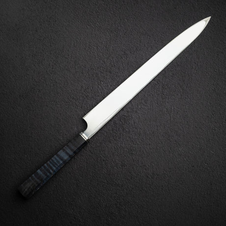 Hatsukokoro x Yoshihiro Yauji Blue 2 Damascus Yanagiba 330mm Old Stock