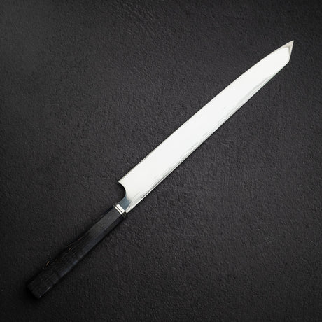 Hatsukokoro x Yoshihiro Yauji Blue 2 Damascus K-tip Yanagiba 330mm Old Stock