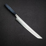初心 x Yoshihiro Yauji Blue 2 大馬士革 270mm 先丸柳刃 舊庫存