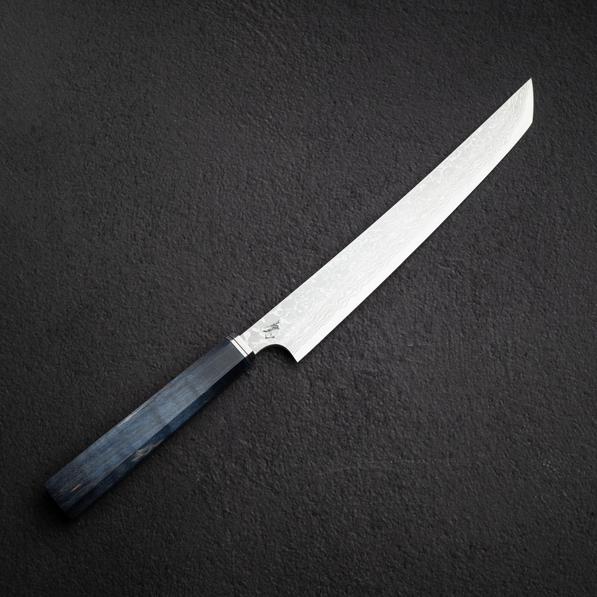 初心 x Yoshihiro Yauji Blue 2 大馬士革 270mm 先丸柳刃 舊庫存