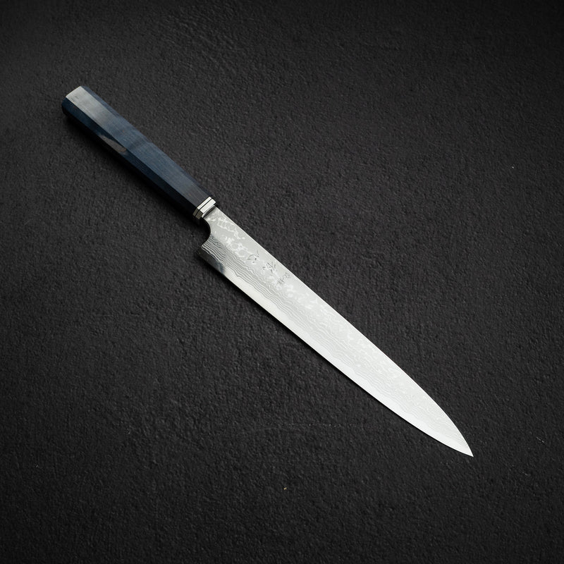 初心 x Yoshihiro Yauji Blue 2 大馬士革柳刃 240mm