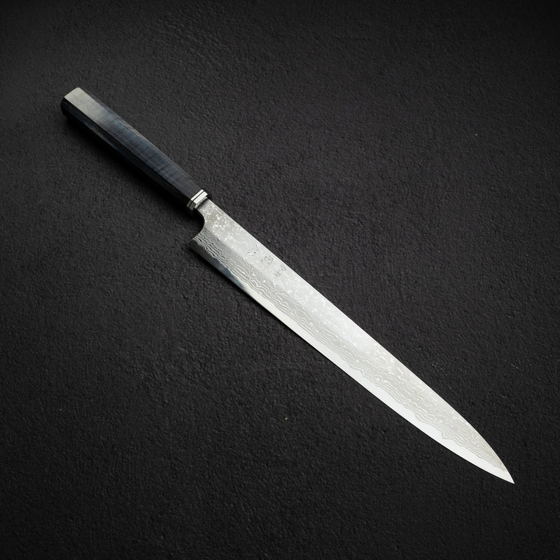 初心 x 弥氏良寬 青鋼二號 大馬士革 柳刃 300mm