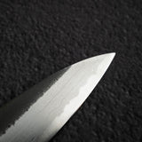 初心 蜃氣樓 小刀 / 蔬果刀 150mm 超級青鋼 / 青紙超級鋼 黑打 大馬士革