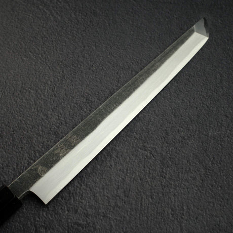初心 x 直人作 Shirasagi Blue 2 Kurouchi 先丸柳刃 270mm