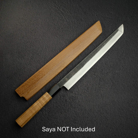 初心 x 直人作 Shirasagi Blue 2 Kurouchi 先丸柳刃 270mm