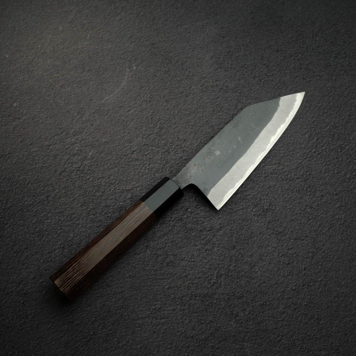 初心 黑風 青鋼二號 黑打 切付 出刃 150mm 雙面刃