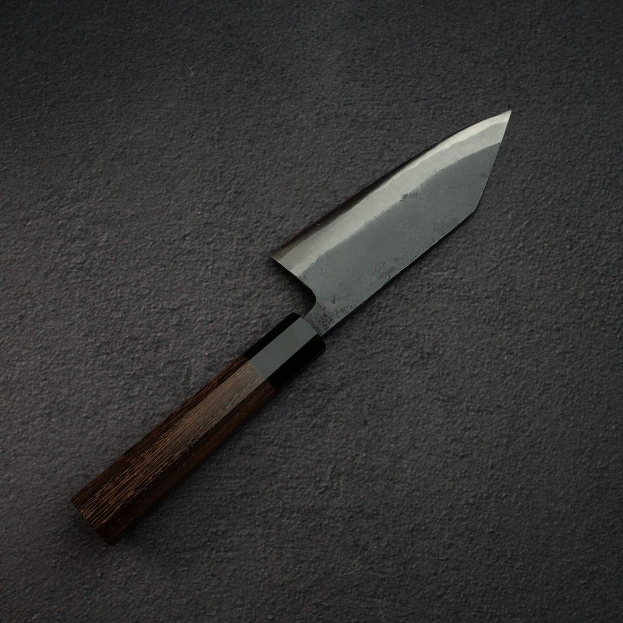 初心 黑風 青鋼二號 黑打 切付 出刃 150mm 雙面刃
