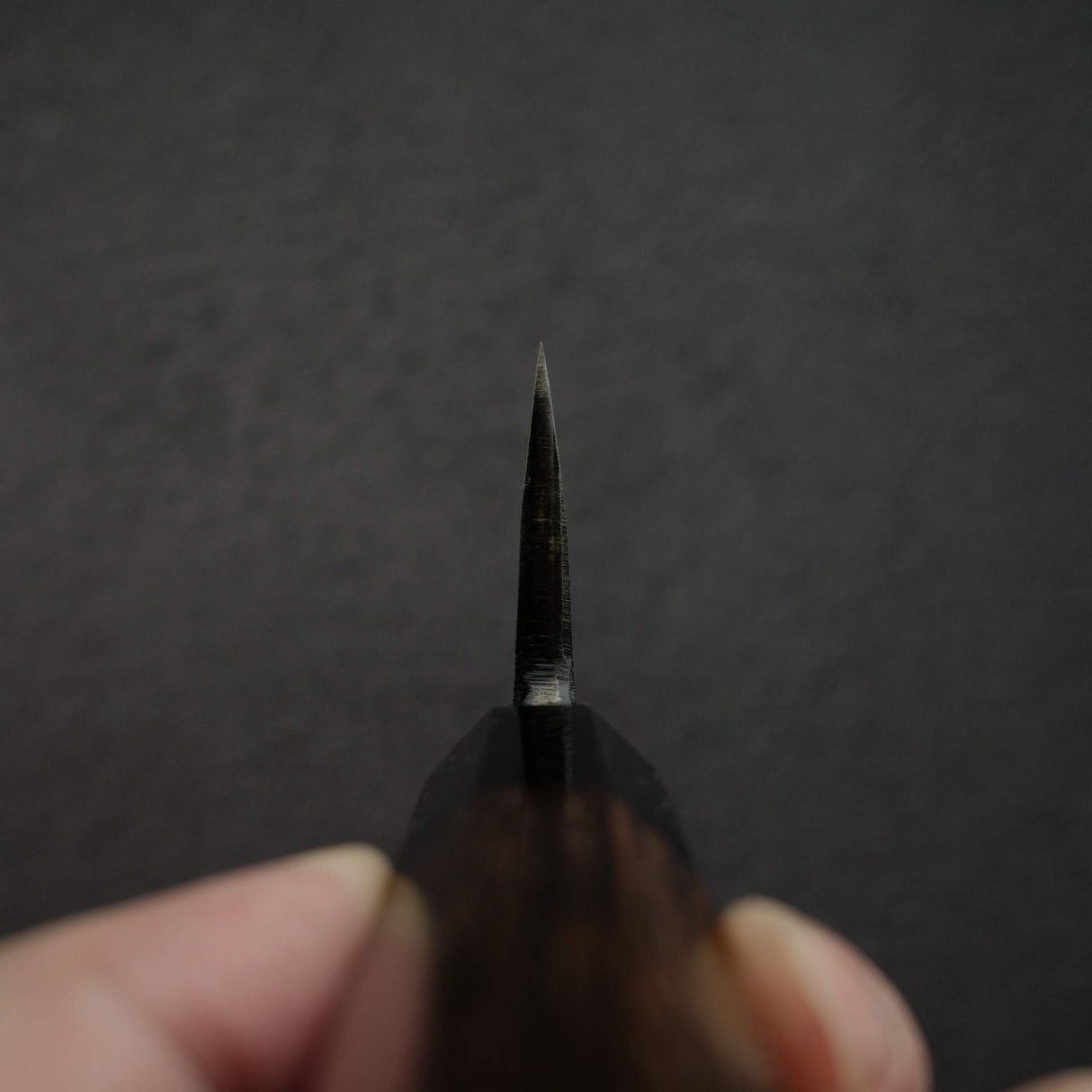 初心 黑風 青鋼二號 黑打 切付 出刃 150mm 雙面刃