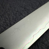 明神利器 銀三鋼 霞 切付 小刀 165mm 黑檀木柄