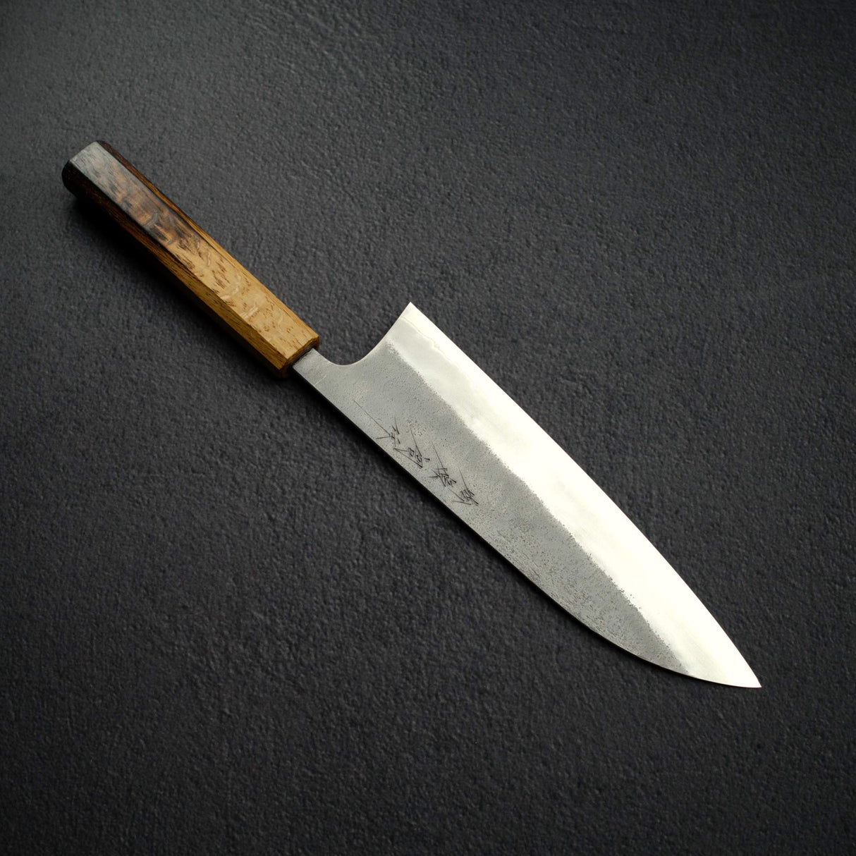 Matsubara Blue 2 Gyuto 210mm Nashiji Burnt Kashi