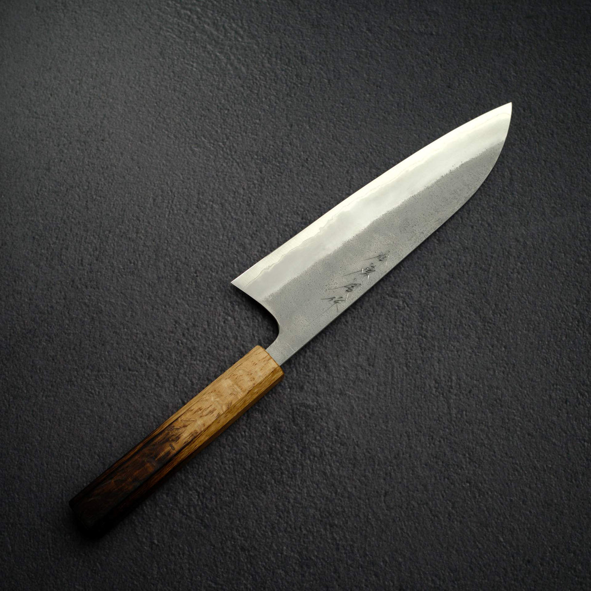 Matsubara Blue 2 Gyuto 210mm Nashiji Burnt Kashi