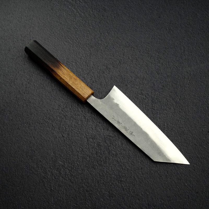 松原 青鋼二號 文化刀 170mm 梨地 燒柿木柄