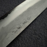松原 青鋼二號 文化刀 170mm 梨地 燒柿木柄