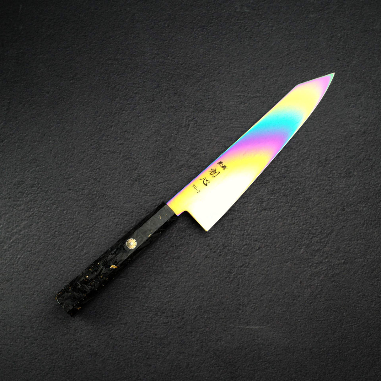 Hatsukokoro Ryuhyo SG2 Damascus Rainbow K-tip Gyuto 210mm