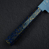 Hatsukokoro Ryuhyo SG2 Damascus Blue Petty 150mm with Urushi handle