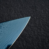 初心流冰SG2大馬士革藍色Bunka 180mm，配有漆器手柄