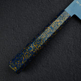 Hatsukokoro Ryuhyo SG2 Damascus Blue Santoku 180mm with Urushi handle