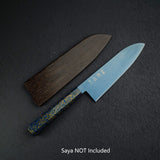 Hatsukokoro Ryuhyo SG2 Damascus Blue Santoku 180mm with Urushi handle