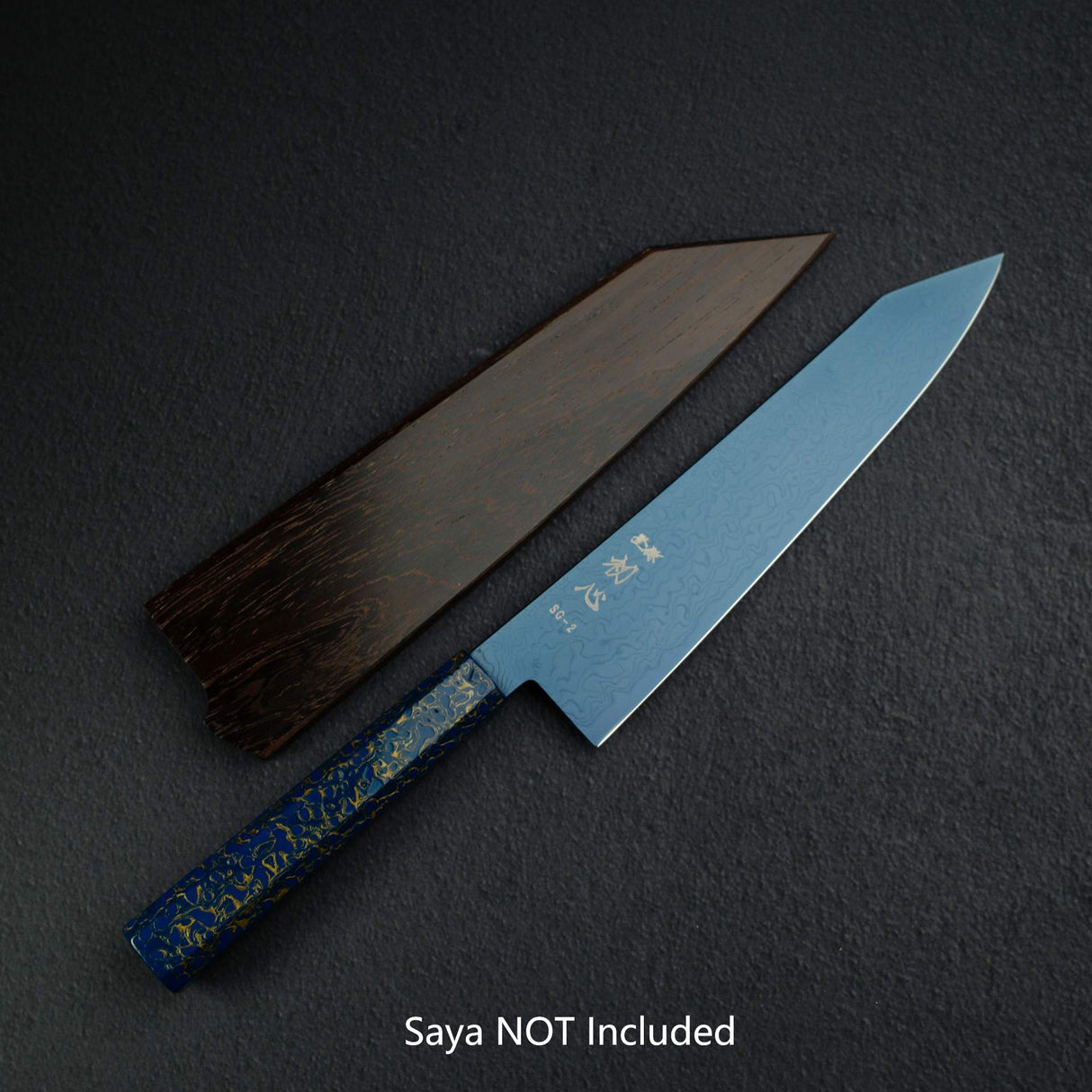 Hatsukokoro Ryuhyo SG2 Damascus Blue K-tip Gyuto 210mm with Urushi handle