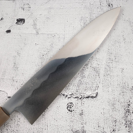 Xinguo ApexUltra Honyaki Gyuto 240mm Heart Shape Ironwood Marble Horn Ferrule Handle