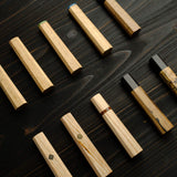 K&S 樣品特賣：牛刀專用八角柄（淺色系木紋）210mm