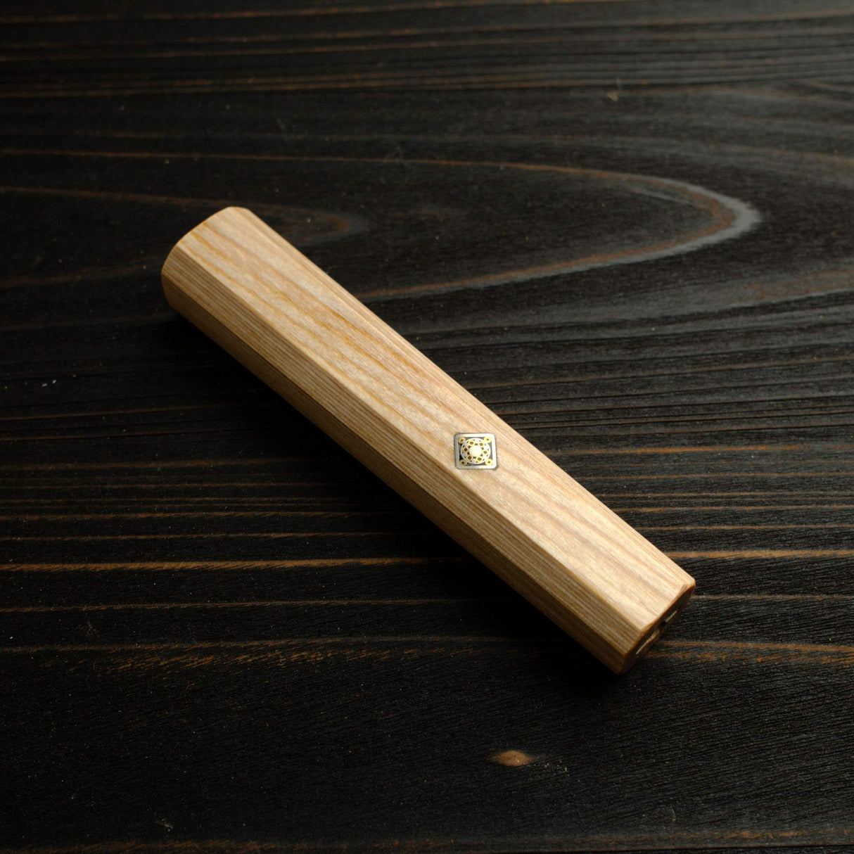K&S 樣品特賣：牛刀專用八角柄（淺色系木紋）210mm