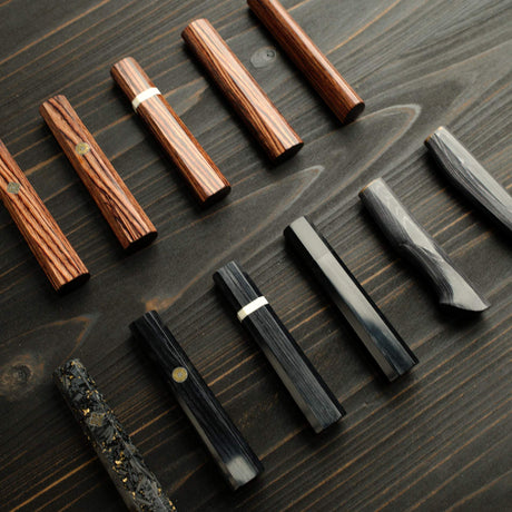 K&S 樣品特賣：210mm 牛刀專用深色八角日式柄