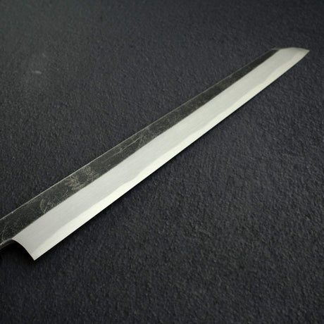 初心 x 明神 白鷺 青鋼二號 黑打 切付 柳刃 270mm