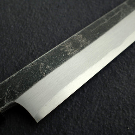 初心 x 明神 白鷺 青鋼二號 黑打 切付 柳刃 270mm
