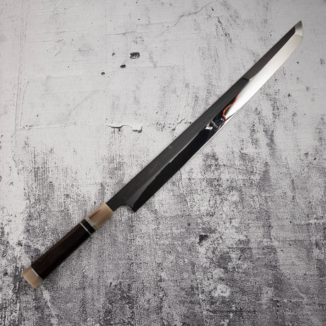 珍品：玄海正國（水本燒）鮪切 450 毫米 富士山刃紋