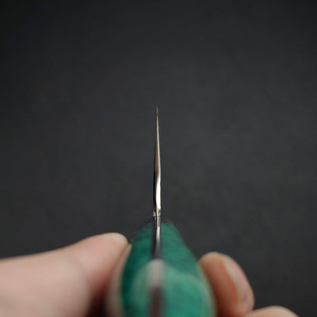 二唐 SG2 鎚目 切付 菜切刀 165mm 黑打 綠松石柄