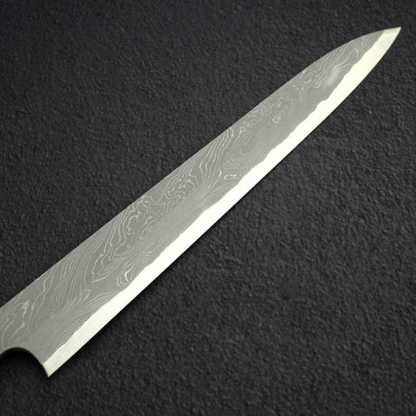 二唐 安門 青鋼二號「捻」扭紋大馬士革柳刃 270mm