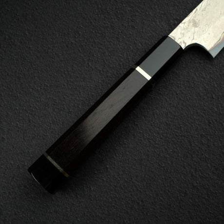 二唐 安門 青鋼二號 拋光「捻り」扭紋大馬士革柳刃 270mm