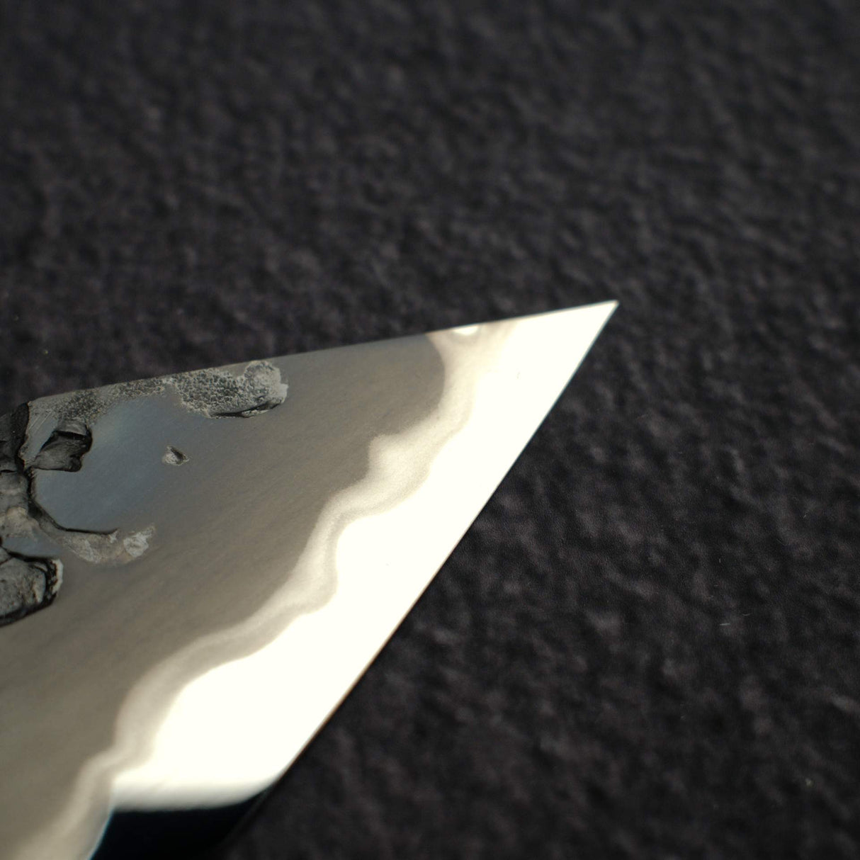 Kisuke x Xinguo Blue 1 Tsuchime K-tip Gyuto 210mm w/ Saya & Urushi Handle