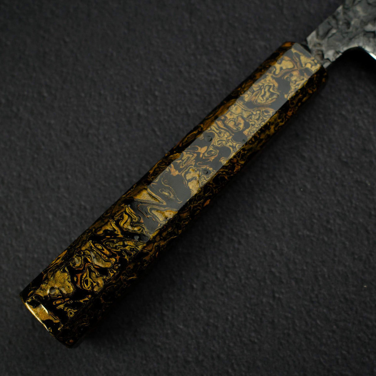 Kisuke x Xinguo Blue 1 Tsuchime K-tip Gyuto 210mm w/ Saya & Urushi Handle